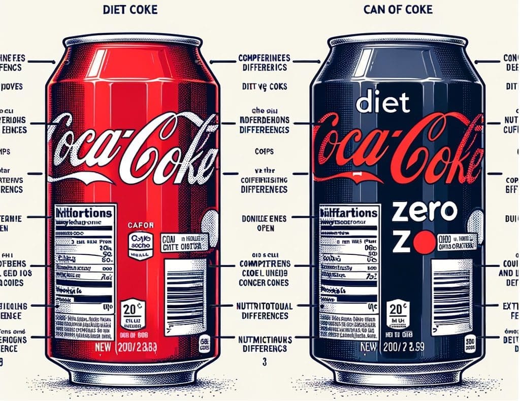 Quelle est la différence entre le Coca Light et le Coca Zero ?